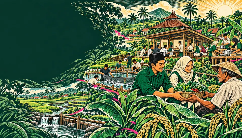 Ilustrasi cukil kehidupan warga dan khidmah bersama GP Ansor.